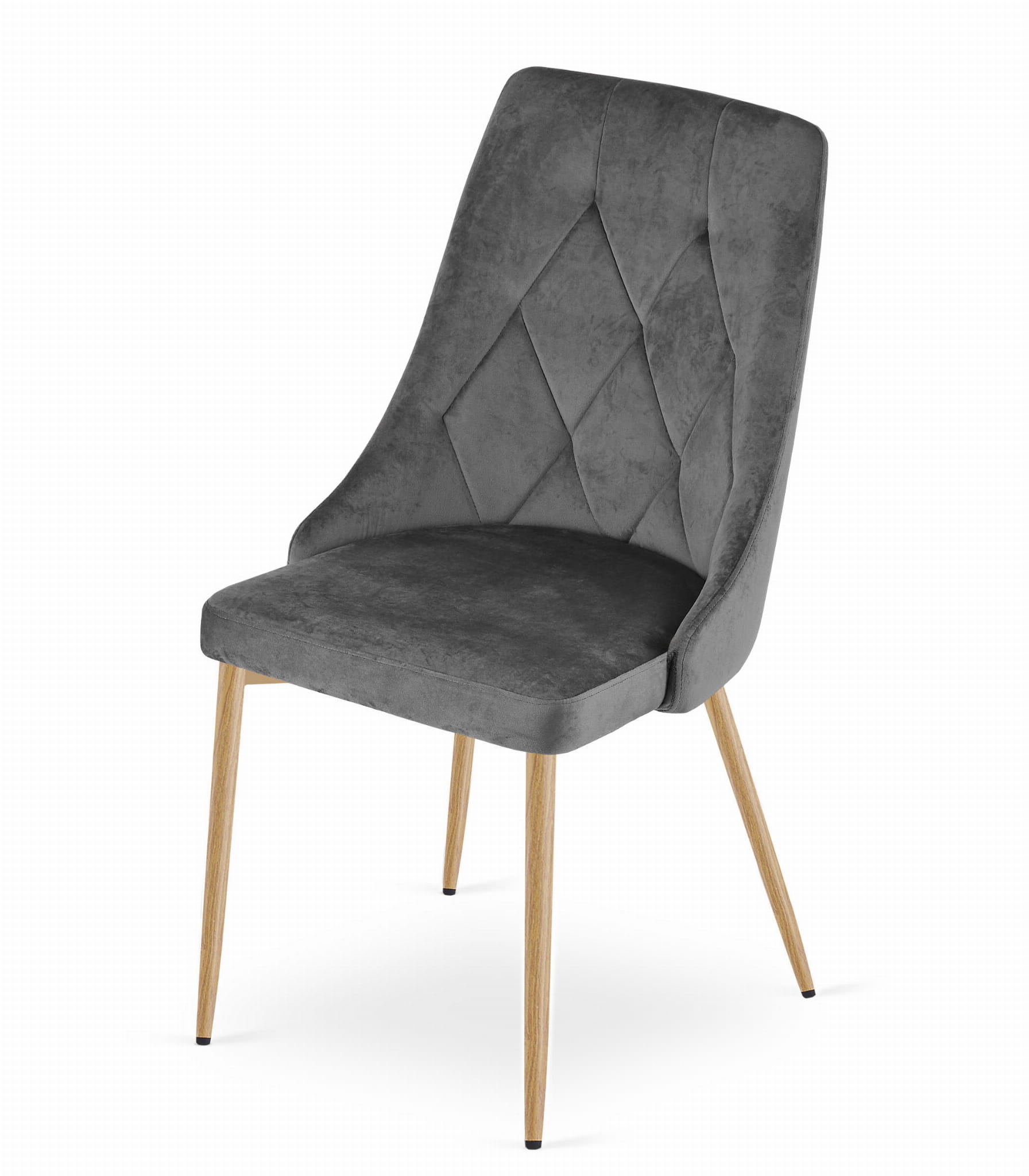 Eetkamerstoel IMOLA - set van 2 - donkergrijs - 88x49,5x55,5 cm