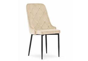 Eetkamerstoel CAPRI - set van 2 - beige - 93x48x56 cm