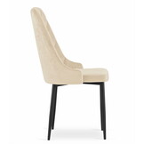 Eetkamerstoel CAPRI - set van 2 - beige - 93x48x56 cm