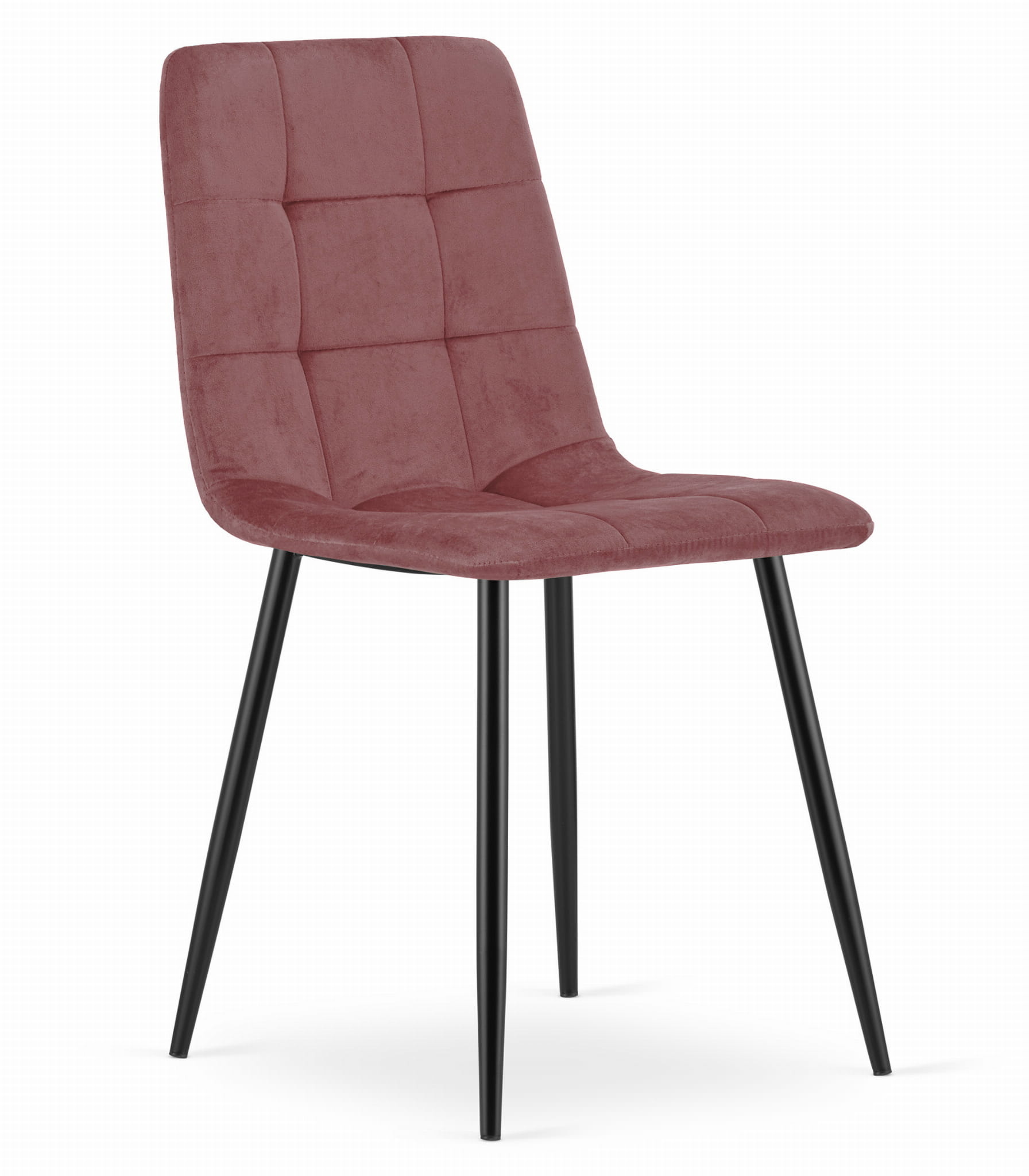 Eetkamerstoel KARA - 3 stuks - donkerroze - 87x45x50.5 cm