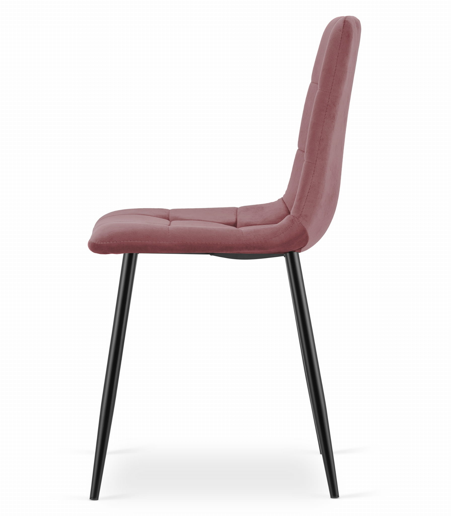 Eetkamerstoel KARA - 3 stuks - donkerroze - 87x45x50.5 cm