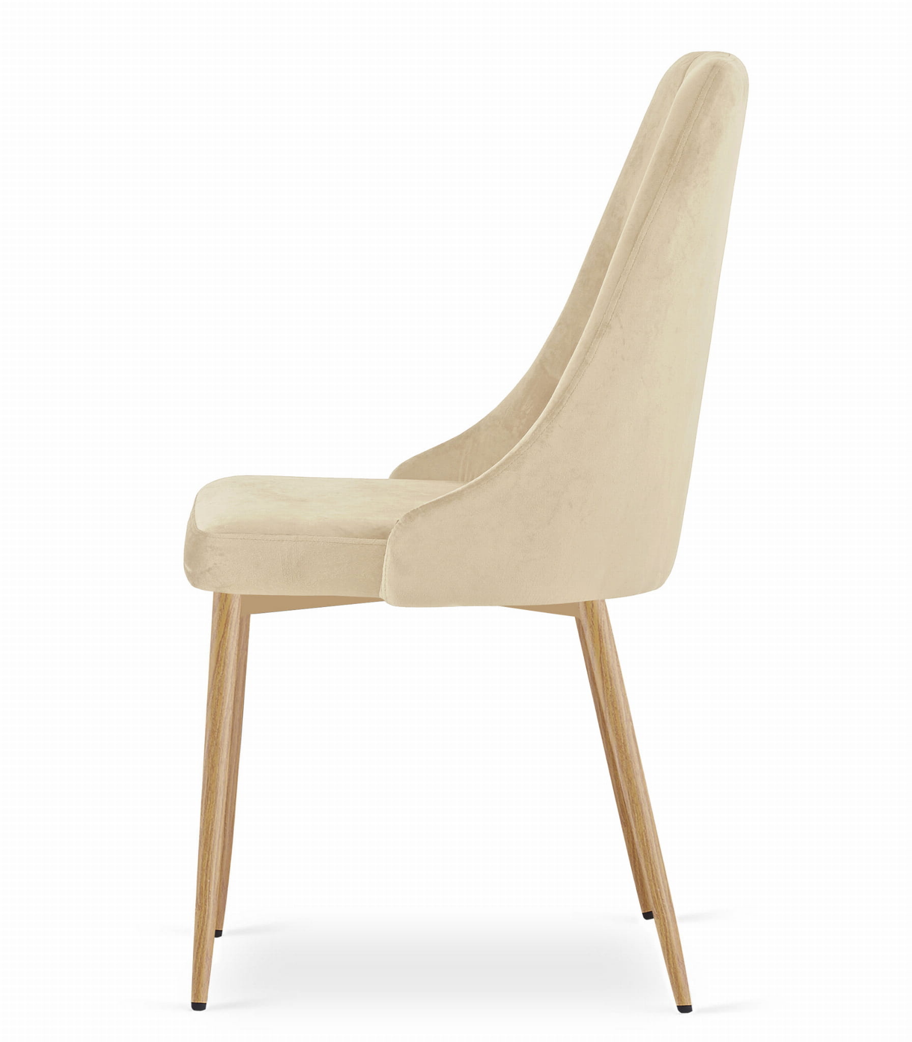 Eetkamerstoel IMOLA - 4 stuks - lichtbeige - 88x49,5x55,5 cm