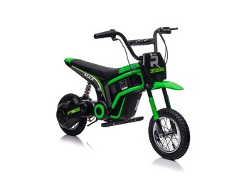 Elektrische kinder crossfiets - groen - 119x64x76 cm - 16 km/u