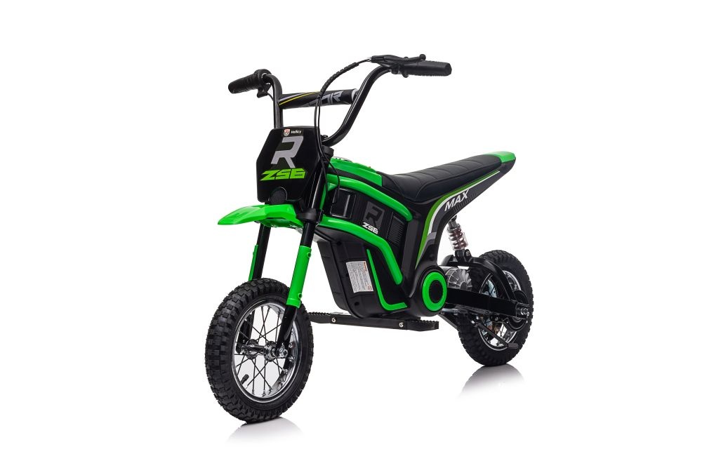 Elektrische kinder crossfiets - groen - 119x64x76 cm - 16 km/u