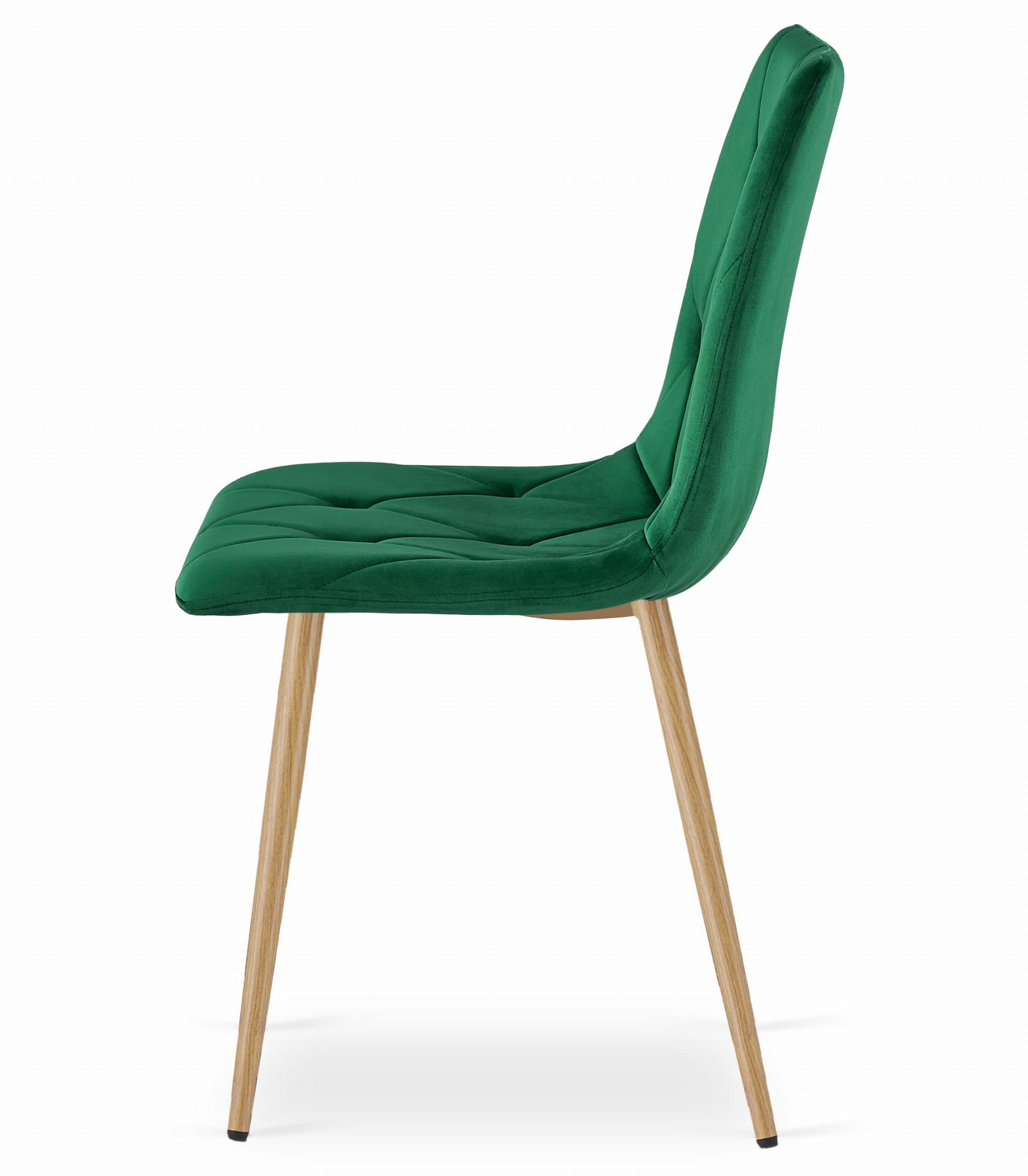 Eetkamerstoel LIBRA - donkergroen - fluweel - 86.5x45x54 cm