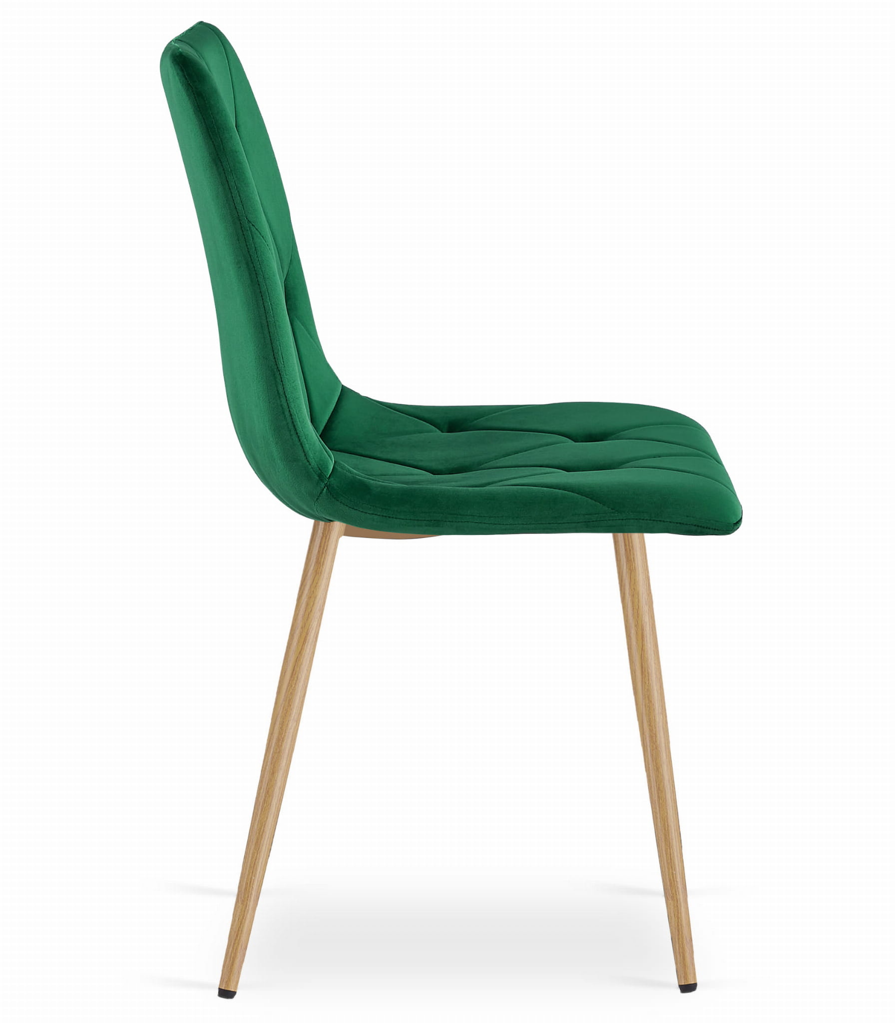Eetkamerstoel LIBRA - donkergroen - fluweel - 86.5x45x54 cm