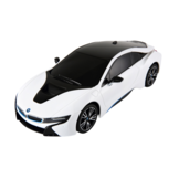 Bestuurbare auto - BMW I8 - wit - 38x13x12 cm