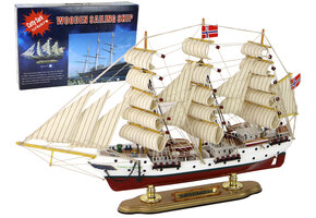 Houten schip modelbouw - Sorlandet - 52x33x9 cm - CE-gecertificeerd