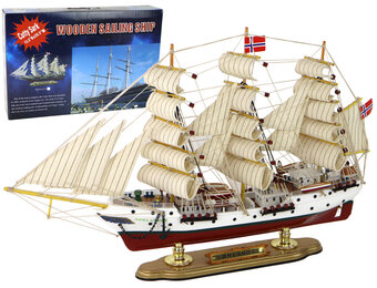 Houten schip modelbouw - Sorlandet - 52x33x9 cm - CE-gecertificeerd