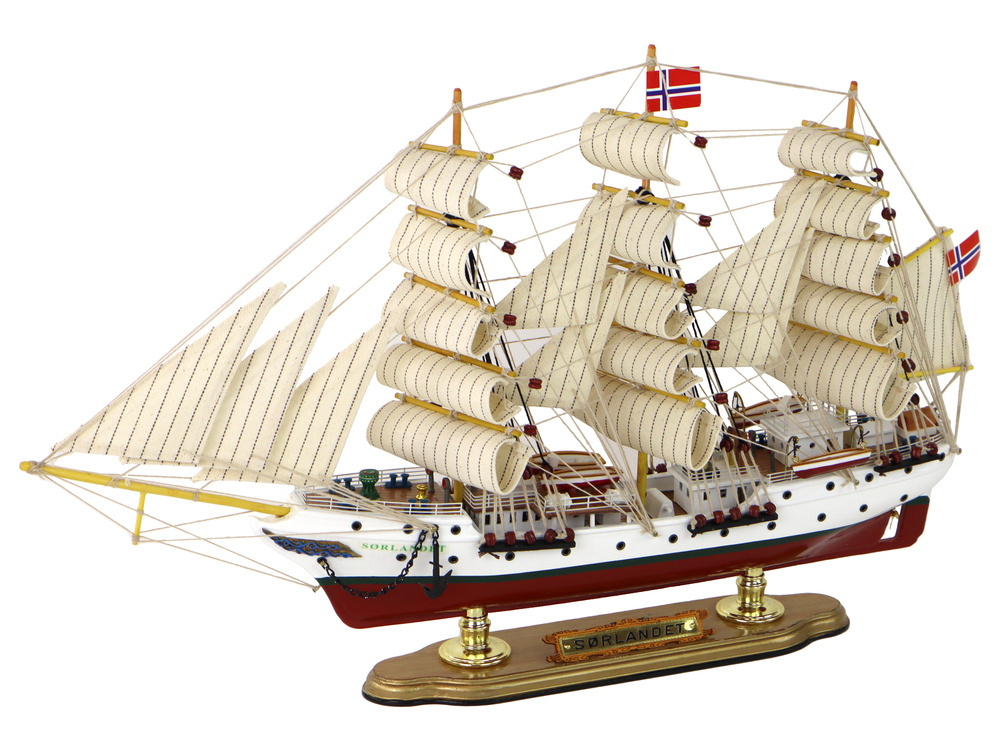 Houten schip modelbouw - Sorlandet - 52x33x9 cm - CE-gecertificeerd
