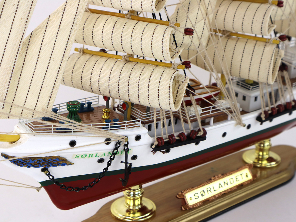 Houten schip modelbouw - Sorlandet - 52x33x9 cm - CE-gecertificeerd