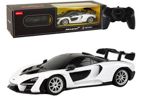 Afstand bestuurbare auto - McLaren Senna - wit - 19x5x8 cm - duurzaam plastic