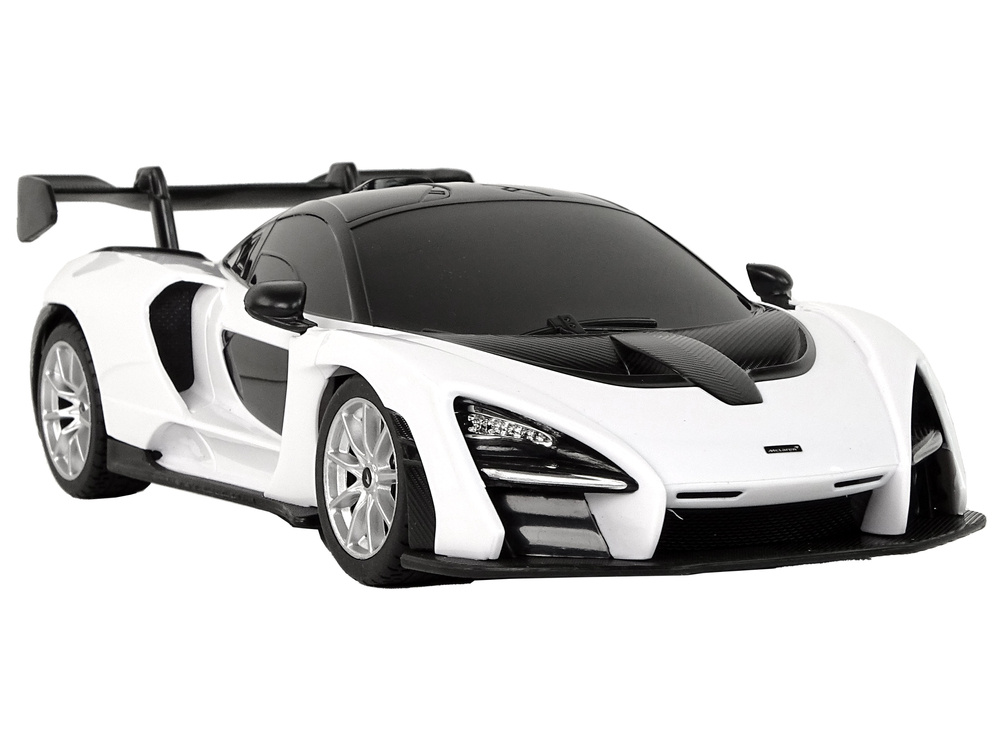 Afstand bestuurbare auto - McLaren Senna - wit - 19x5x8 cm - duurzaam plastic