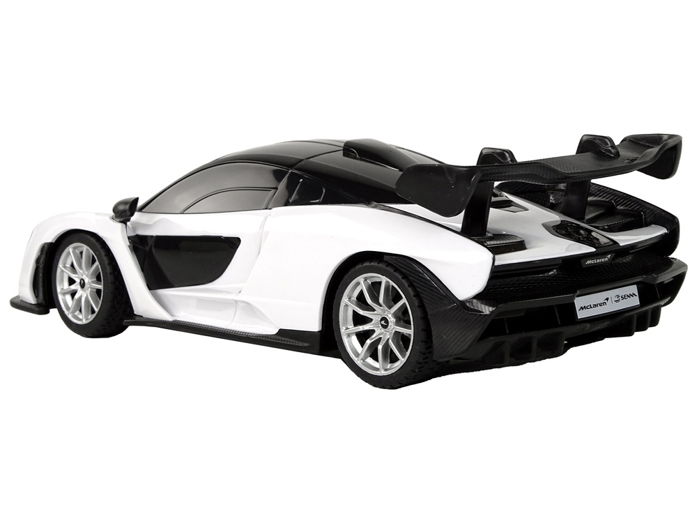 Afstand bestuurbare auto - McLaren Senna - wit - 19x5x8 cm - duurzaam plastic