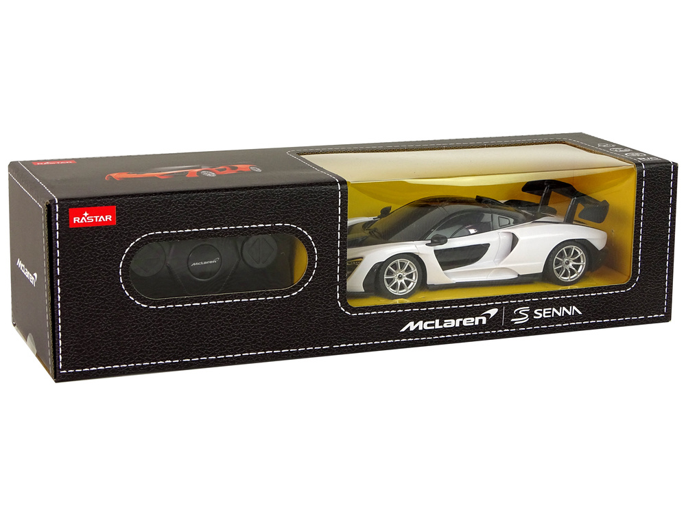 Afstand bestuurbare auto - McLaren Senna - wit - 19x5x8 cm - duurzaam plastic