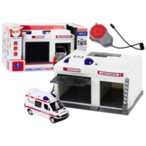 Ambulance speelgoed - interactief - 28x21x15.5 cm - licht en geluid