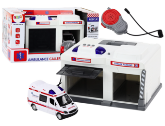 Ambulance speelgoed - interactief - 28x21x15.5 cm - licht en geluid