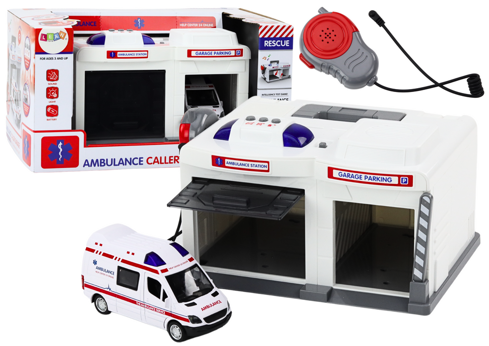 Ambulance speelgoed - interactief - 28x21x15.5 cm - licht en geluid