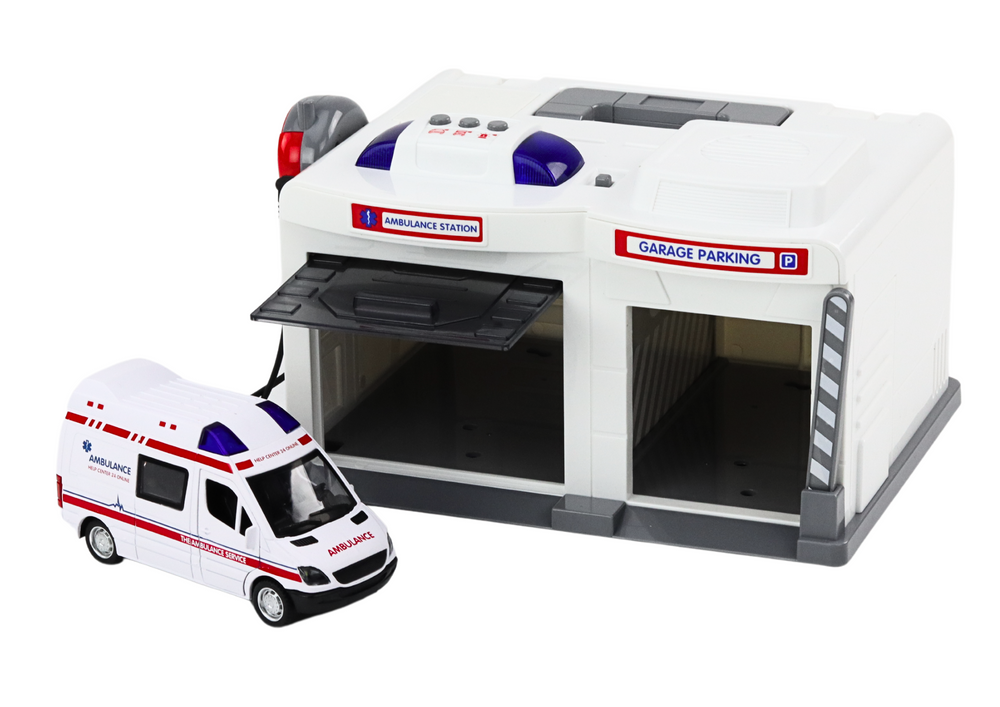 Ambulance speelgoed - interactief - 28x21x15.5 cm - licht en geluid