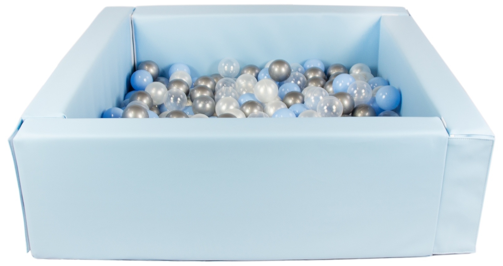 Ballenbak - binnen/buiten - 200 ballen - babyblauw/zilver