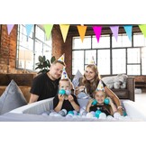 Ballenbak - binnen/buiten - 200 ballen - babyblauw/zilver