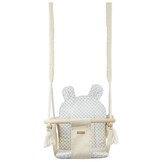 Schommelstoel baby - houten frame - 100% katoen - tot 20kg