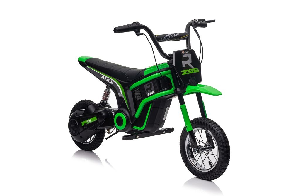 Elektrische kinder crossfiets - groen - 119x64x76 cm - 16 km/u
