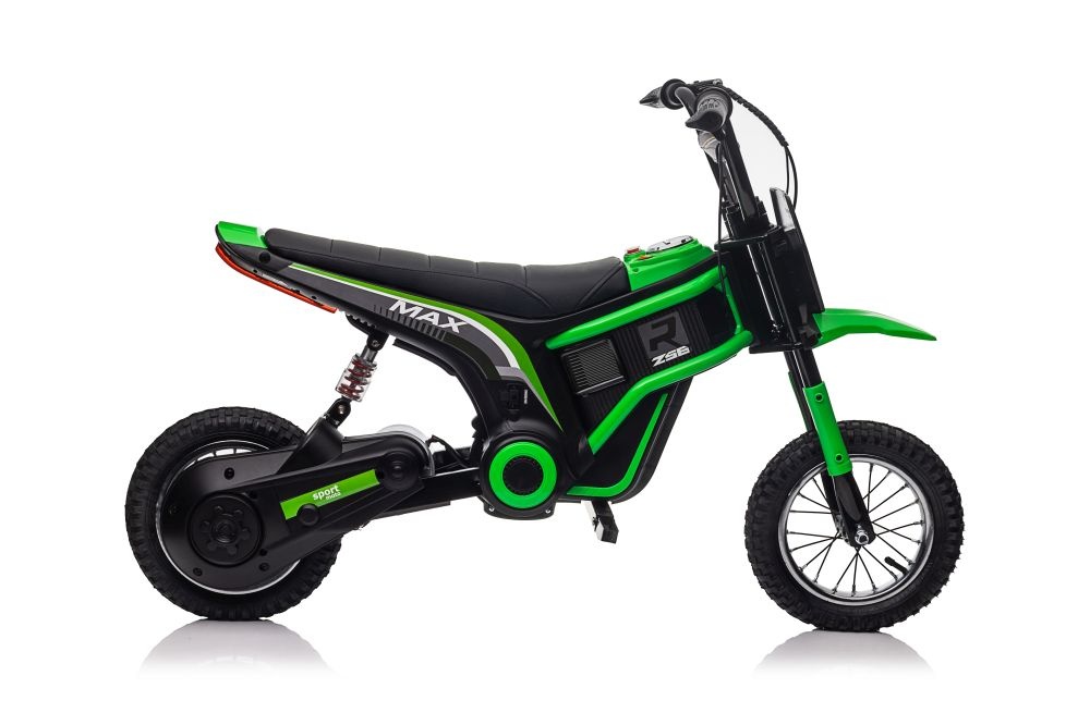 Elektrische kinder crossfiets - groen - 119x64x76 cm - 16 km/u