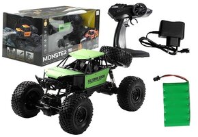 Rc monster truck - groen - 1:8 schaal - robuust
