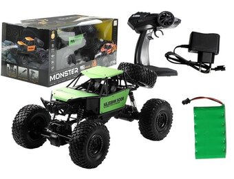 Rc monster truck - groen - 1:8 schaal - robuust
