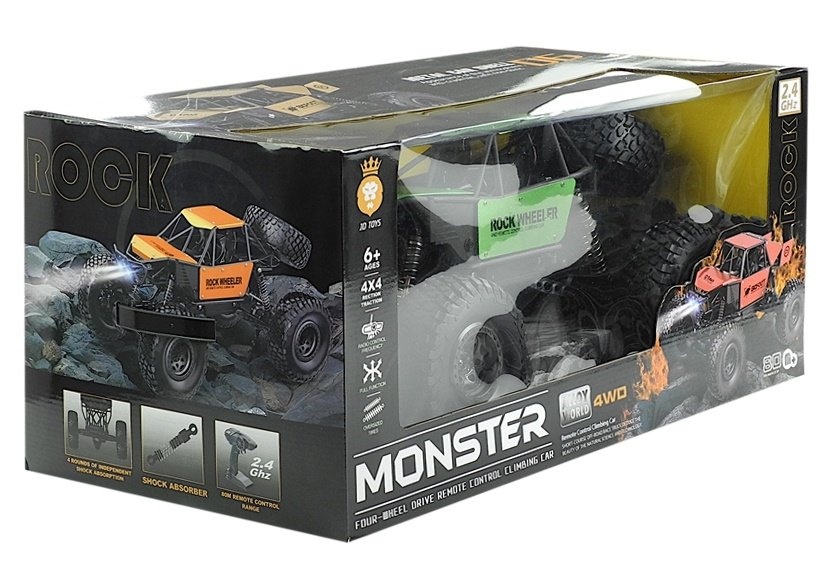 Rc monster truck - groen - 1:8 schaal - robuust