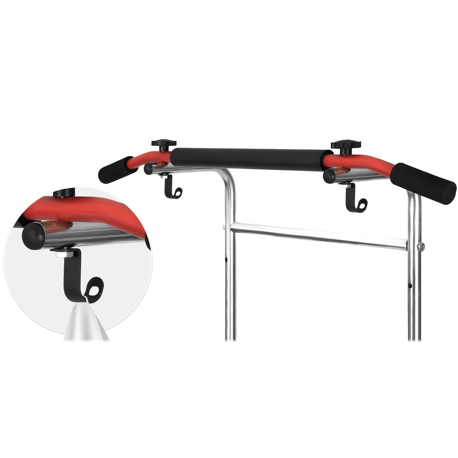 Vrijstaande pull-up bar - Verstelbaar tot 222 cm - Ideaal voor thuis fitness