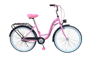 Fiets voor meisje - meisjesfiets 26 inch - roze