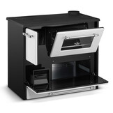 Houtfornuis - houtkachel met oven en kookplaat - 12kW - wit