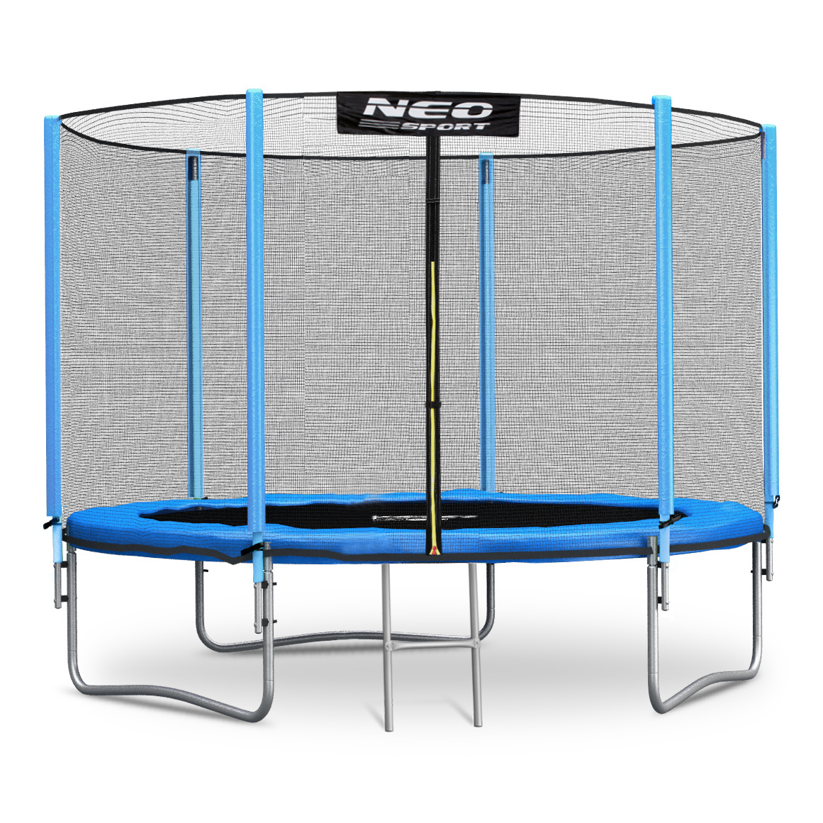 Trampoline blauw  183 cm - met ladder en buitenrand net - tot 50 kg