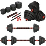 Halterset - verstelbare dumbbells - 2-in-1 - 40 kg
