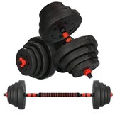 Halterset - verstelbare dumbbells - 2-in-1 - 40 kg