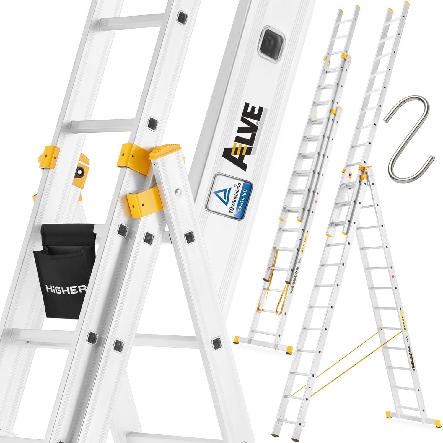 Uitschuifbare ladder - multifunctionele trapladder - 11,20 m