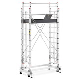Rolsteiger - uitschuifbare steiger - aluminium - 736 cm