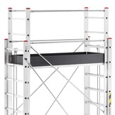 Rolsteiger - uitschuifbare steiger - aluminium - 736 cm