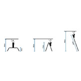 Vouwladder - werkhoogte 5,60 m - aluminium - multifunctioneel