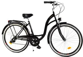Meisjesfiets - 26 inch - met 7 versnellingen - zwart