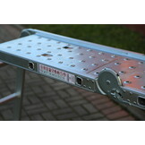 Vouwladder - werkhoogte 5,60 m - aluminium - met platform