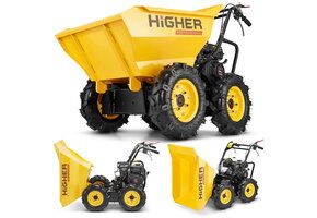 Mini dumper - gemotoriseerde kruiwagen - benzine - tot 400 kg