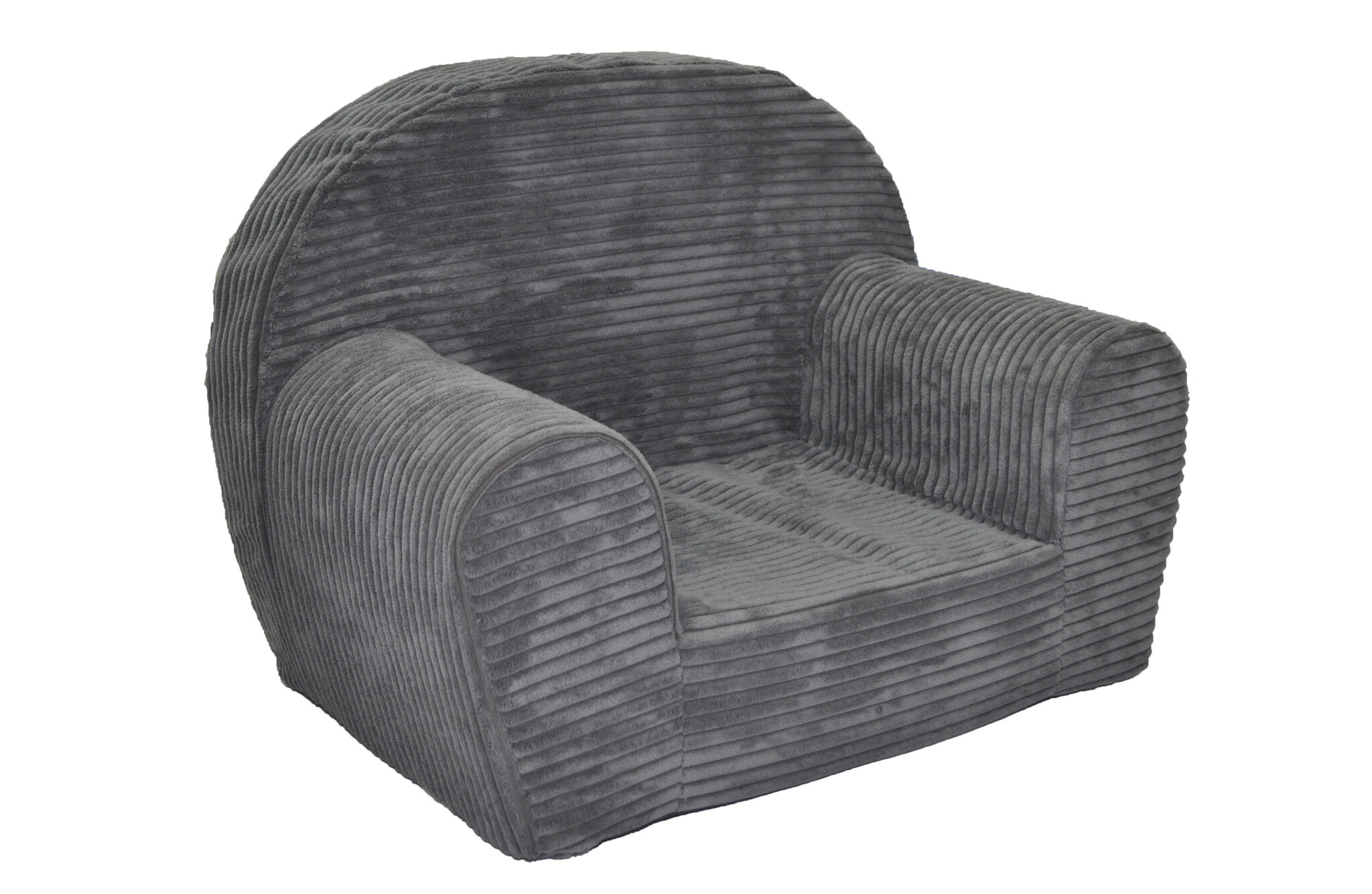 Kinderfauteuil - LINCOL - 60x40x45 cm - corduroy - lichtgrijs