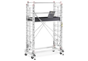 Rolsteiger - uitschuifbare steiger - aluminium - 436 cm