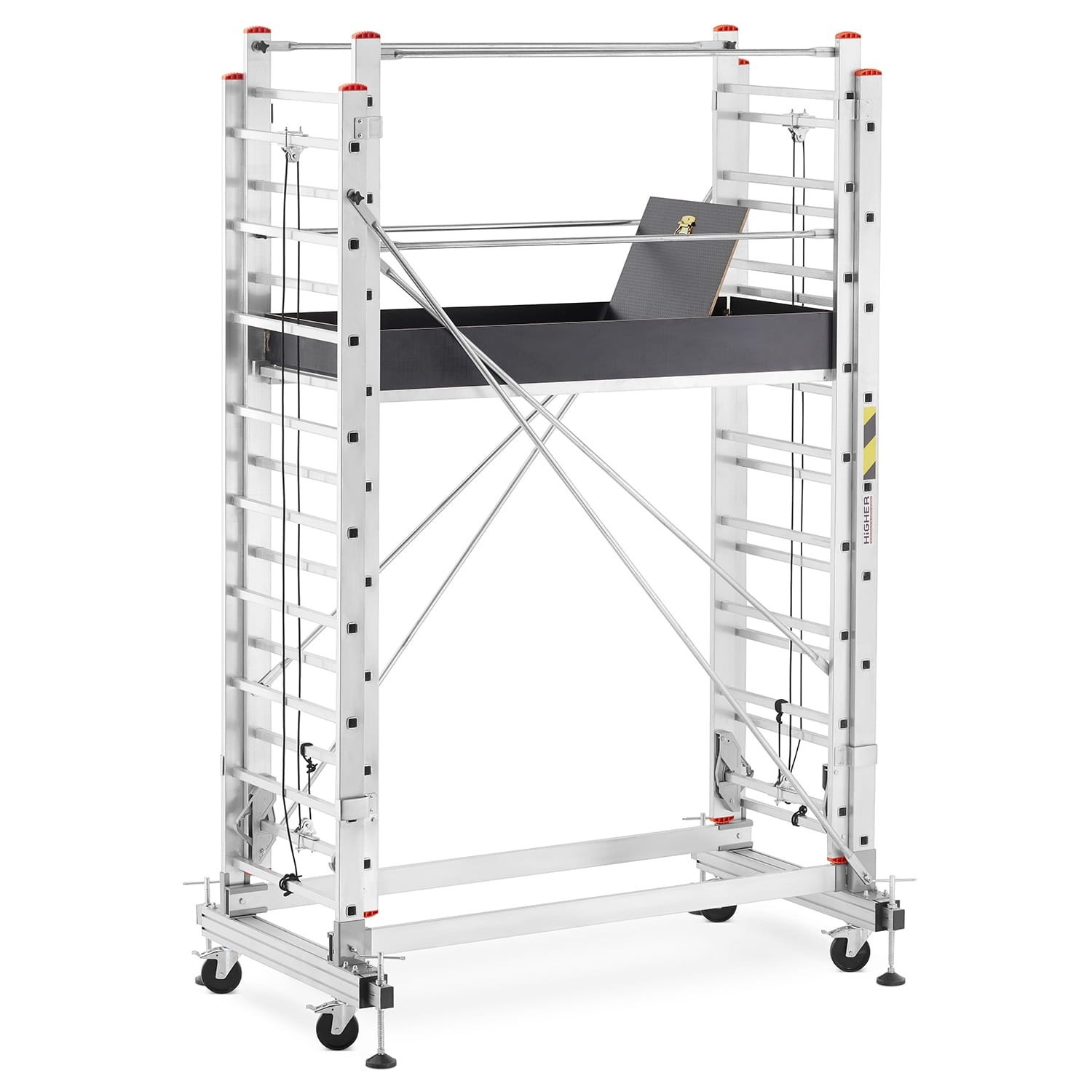 Rolsteiger - uitschuifbare steiger - aluminium - 436 cm