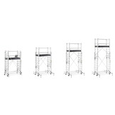 Rolsteiger - uitschuifbare steiger - aluminium - 436 cm