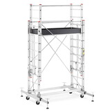 Rolsteiger - uitschuifbare steiger - aluminium - 436 cm