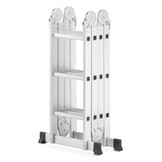 Vouwladder - werkhoogte 4,50 m - aluminium - multifunctioneel